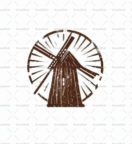 Rustikale Windmühle